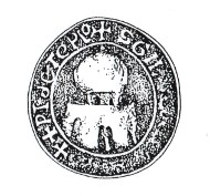 sceau utilisé par le maître Evrard des Barres au bas d'une charte relative à une donation faite par ses neveux à l'abbaye de Saint-Victor à Paris, vers 1147; Paris; Archives Nationales; S 2154 n° 18